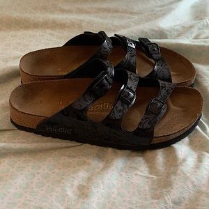 Birkenstock Papillio Black Three Strap Sandals